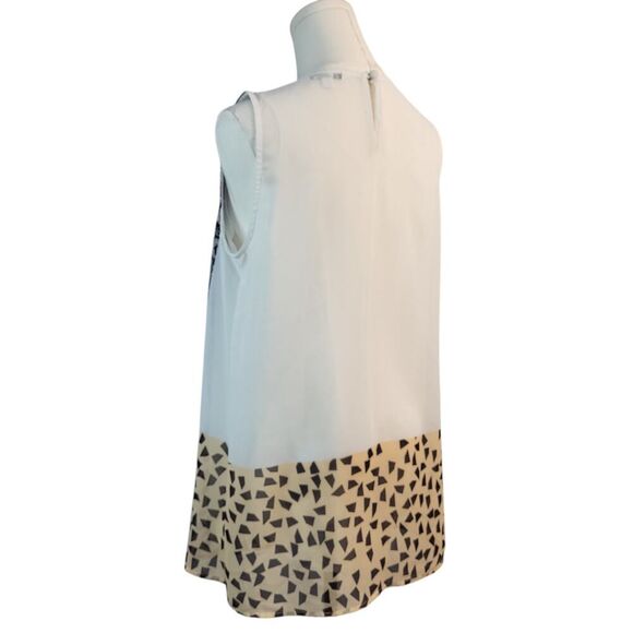 CAbi #938 Small Rosewater & White Ladylike Sheer Top Paisley & Geometric Design - Picture 6 of 15